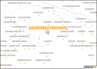 map of Douar Abd er Rahmane