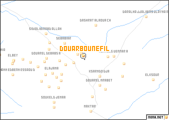 map of Douar Bou Nefil