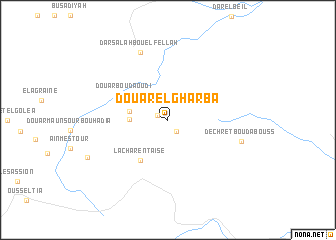 map of Douar el Gharba