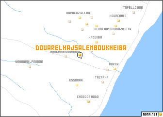 map of Douar el Haj Salem Bou Kheïba