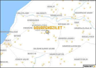 map of Douar Ghozilet