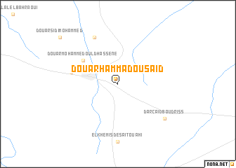 map of Douar Hammadou Saïd