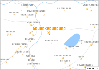 map of Douar Krouaouna