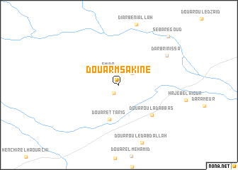 map of Douar Msakine