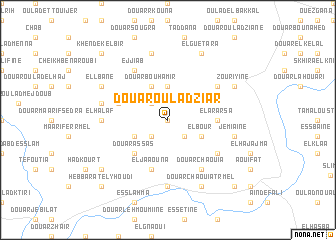 map of Douar Oulad Ziar