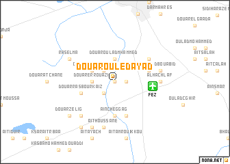 map of Douar Ouled Ayad
