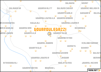 map of Douar Ouled Azzi