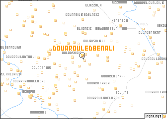 map of Douar Ouled Ben Ali