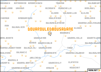 map of Douar Ouled Bou Sadane