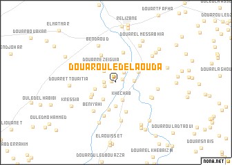 map of Douar Ouled el Aouda