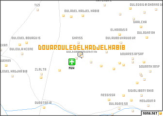 map of Douar Ouled el Hâdj el Habîb