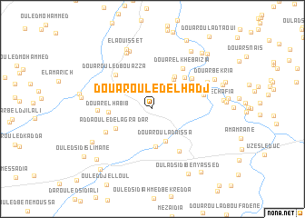 map of Douar Ouled el Hadj