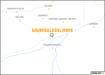 map of Douar Ouled Slimane