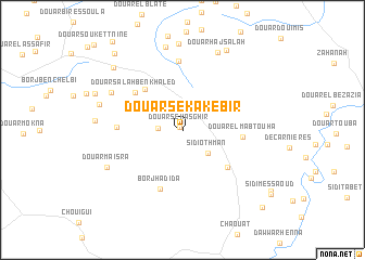 map of Douar Seka Kebir