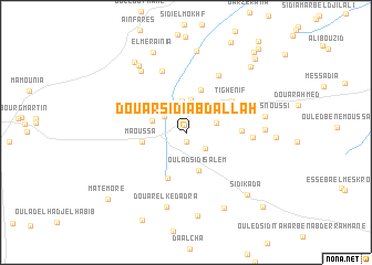 map of Douar Sidi Abdallah