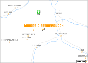 map of Douar Sidi Ben Merouach