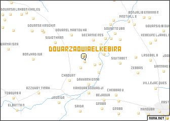 map of Douar Zaouia el Kebira