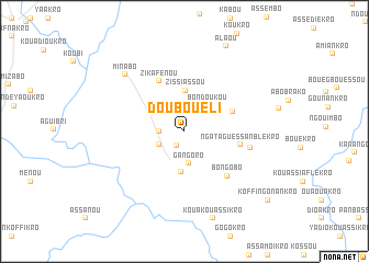 map of Doubouéli