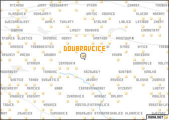 map of Doubravčice