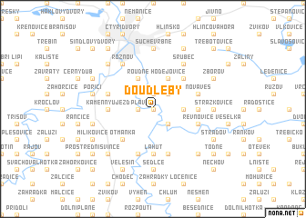 map of Doudleby