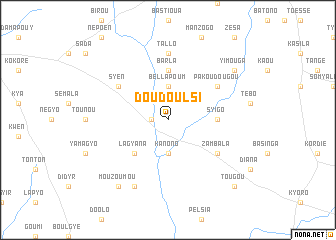 map of Doudoulsi