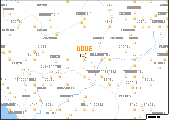 map of Doue