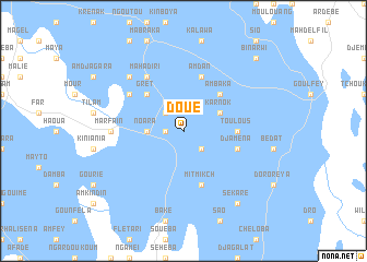 map of Doué