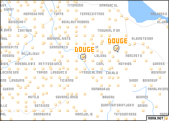 map of Dougé