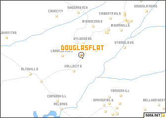 map of Douglas Flat
