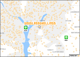 map of Douglass Dwellings