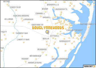 map of Douglynne Woods