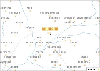 map of Doukana