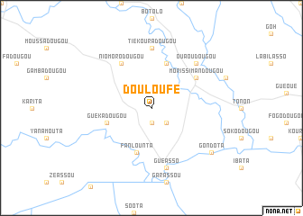 map of Douloufé