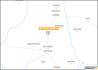 map of Dourougbé