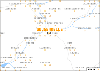 map of Doussarelle