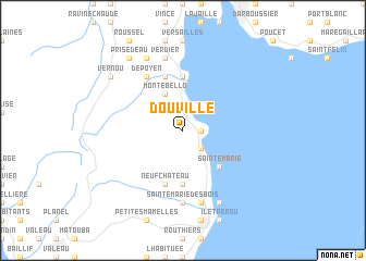 map of Douville