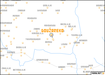 map of Douzaréko