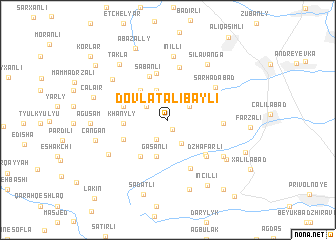 map of Dövlǝtǝlibǝyli