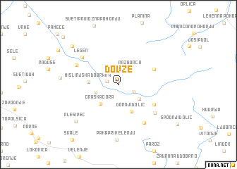 map of Dovže