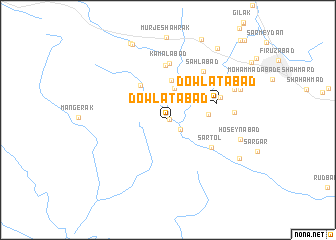 map of Dowlatābād