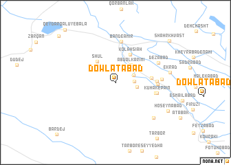 map of Dowlatābād