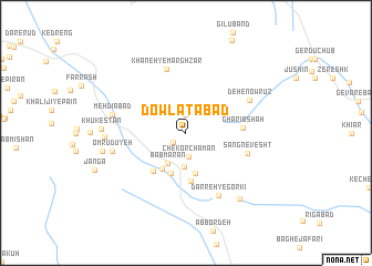 map of Dowlatābād