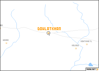 map of Dowlat Khān