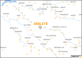 map of Dowletā