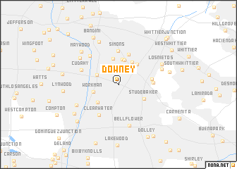 map of Downey