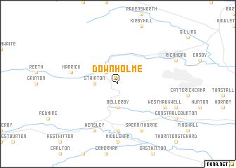 map of Downholme