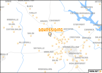 map of Downs Siding