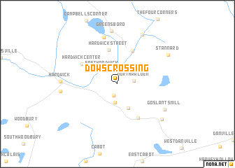 map of Dows Crossing