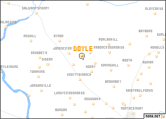 map of Doyle