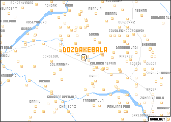 map of Dozdak-e Bālā
